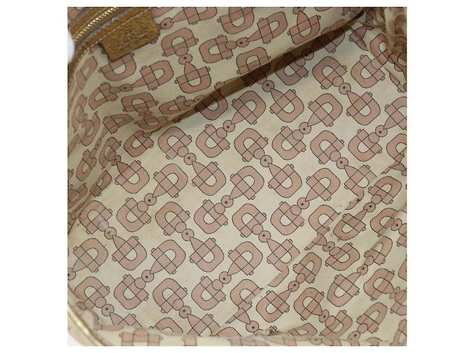 Gucci Borsa tote in tela GG Sherry Line beige e oro 137396 Auth 166223 D'oro - vista 17