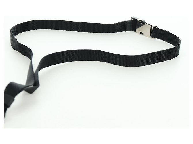 Custodia per telefono PRADA in nylon nero argento autentica 172423M - vista 14