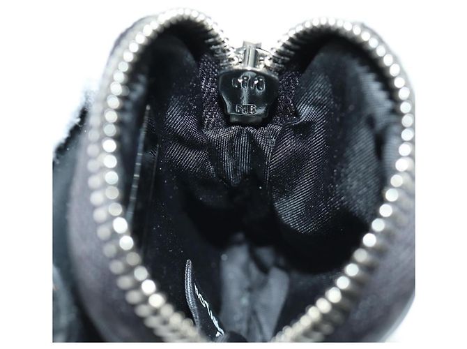 Custodia per telefono PRADA in nylon nero argento autentica 172423M - vista 23