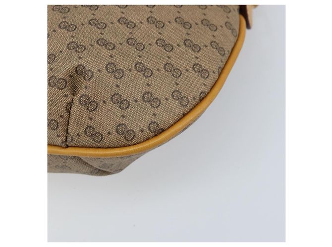 Gucci Borsa a Spalla Micro GG Supreme PVC Beige Oro 007 49 0819 Auth 173835 D'oro - vista 10