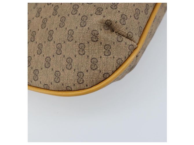 Gucci Borsa a Spalla Micro GG Supreme PVC Beige Oro 007 49 0819 Auth 173835 D'oro - vista 11