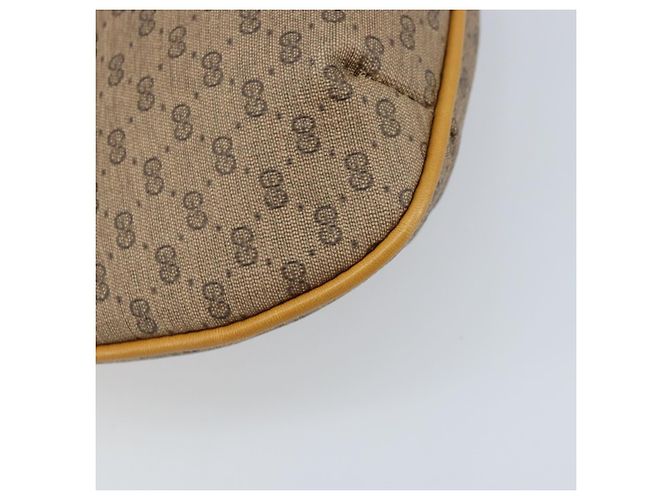 Gucci Borsa a Spalla Micro GG Supreme PVC Beige Oro 007 49 0819 Auth 173835 D'oro - vista 13