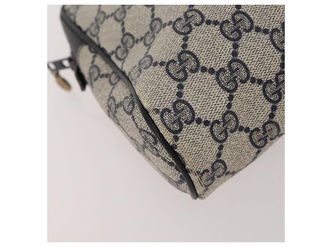 GUCCI GG Supreme GG Canvas Handtasche PVC Canvas 2 Set Navy Beige Auth fm5165 Marineblau - Ansicht 15