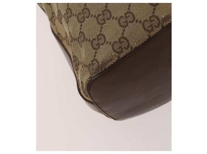 GUCCI GG Supreme GG Canvas Handtasche PVC Canvas 2 Set Navy Beige Auth fm5165 Marineblau - Ansicht 8
