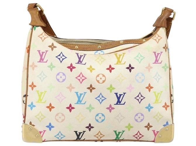 LOUIS VUITTON Monogramm Multicolor Boulogne Tasche Weiß M92660 LV Auth BA10879 - Ansicht 2