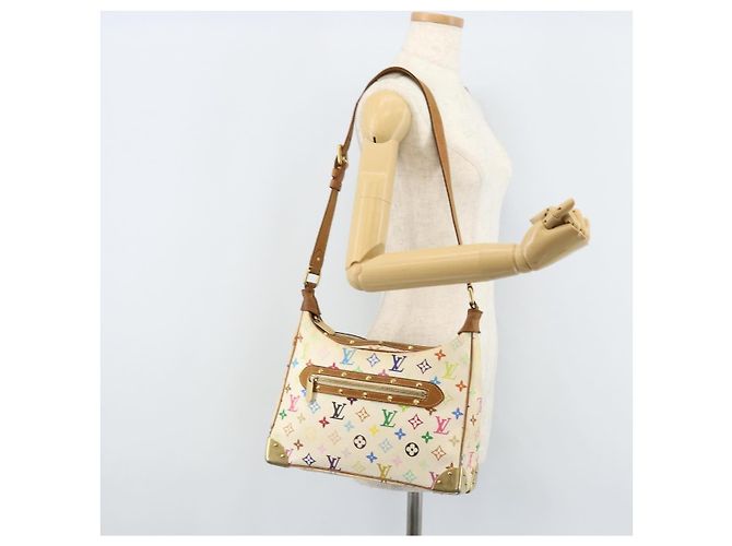 LOUIS VUITTON Monogramm Multicolor Boulogne Tasche Weiß M92660 LV Auth BA10879 - Ansicht 25