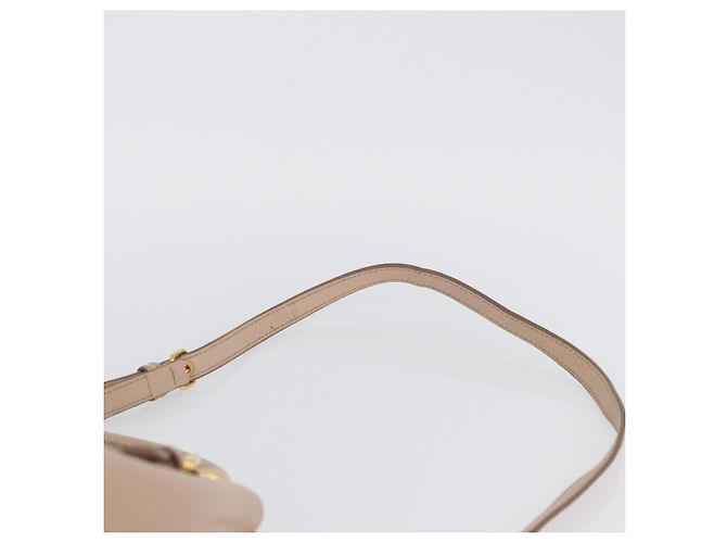 Borsa a mano Miu Miu in pelle 2 in 1 rosa oro Auth ka2936 D'oro - vista 16