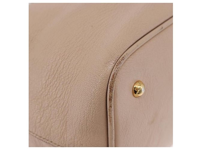 Borsa a mano Miu Miu in pelle 2 in 1 rosa oro Auth ka2936 D'oro - vista 17