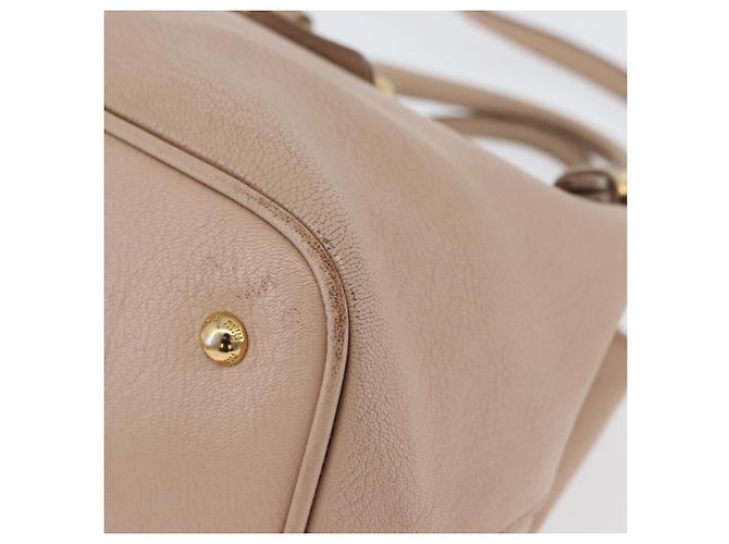 Borsa a mano Miu Miu in pelle 2 in 1 rosa oro Auth ka2936 D'oro - vista 18