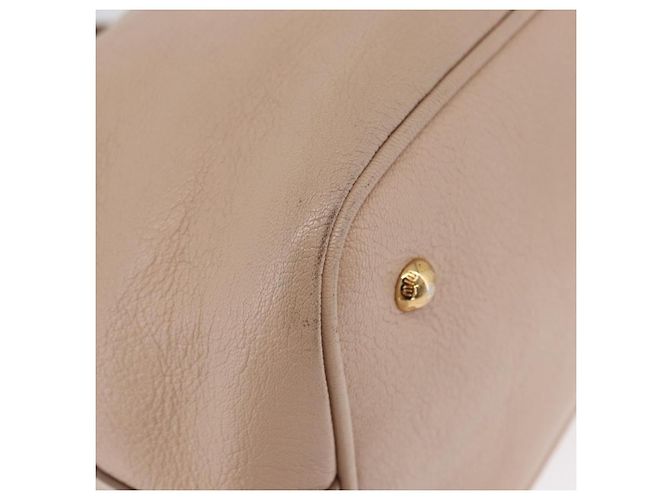 Borsa a mano Miu Miu in pelle 2 in 1 rosa oro Auth ka2936 D'oro - vista 19