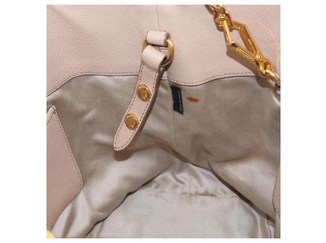 Borsa a mano Miu Miu in pelle 2 in 1 rosa oro Auth ka2936 D'oro - vista 24