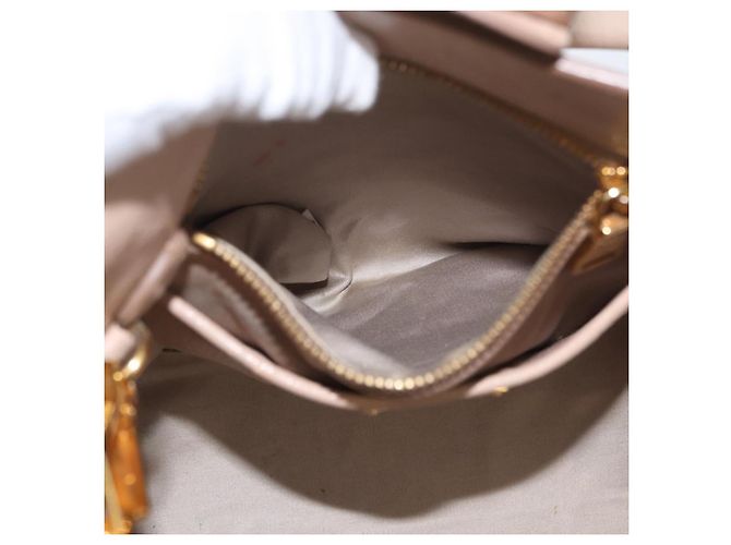 Borsa a mano Miu Miu in pelle 2 in 1 rosa oro Auth ka2936 D'oro - vista 27