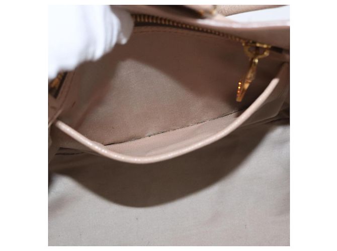 Borsa a mano Miu Miu in pelle 2 in 1 rosa oro Auth ka2936 D'oro - vista 28