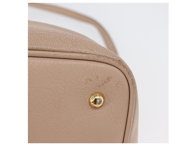 Borsa a mano Miu Miu in pelle 2 in 1 rosa oro Auth ka2936 D'oro - vista 6
