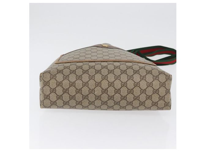 Borsa tote in PVC beige GG Supreme Web Sherry Line di GUCCI 89 02 003 Auth BA10945 - vista 10