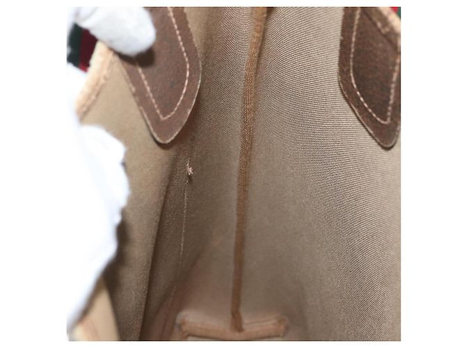 Borsa tote in PVC beige GG Supreme Web Sherry Line di GUCCI 89 02 003 Auth BA10945 - vista 19