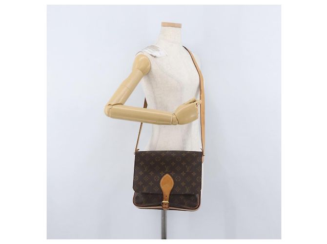 LOUIS VUITTON Borsa a Spalla Monogram Cartouchiere GM M51252 LV Auth fm5193 Monogramma - vista 24