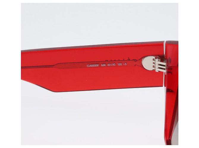 Céline Gafas de sol CELINE de plástico Rojo Auth BA11298 Roja - vista 10