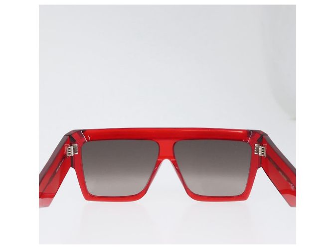 Céline Gafas de sol CELINE de plástico Rojo Auth BA11298 Roja - vista 2