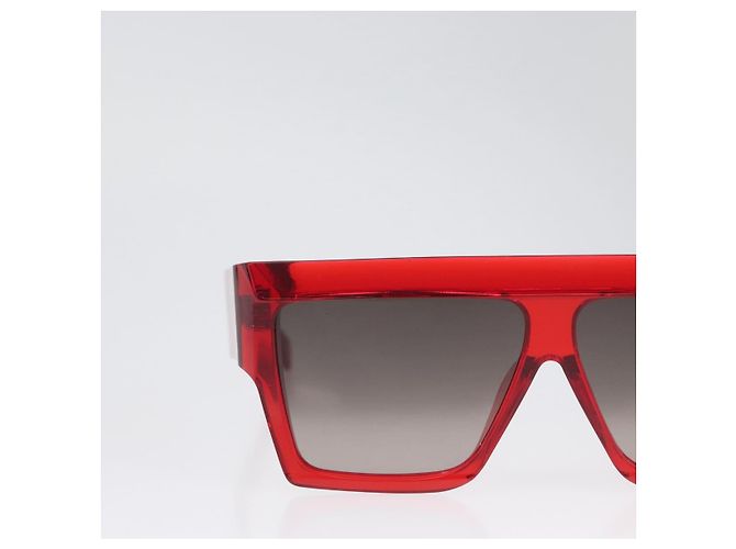 Céline Gafas de sol CELINE de plástico Rojo Auth BA11298 Roja - vista 3