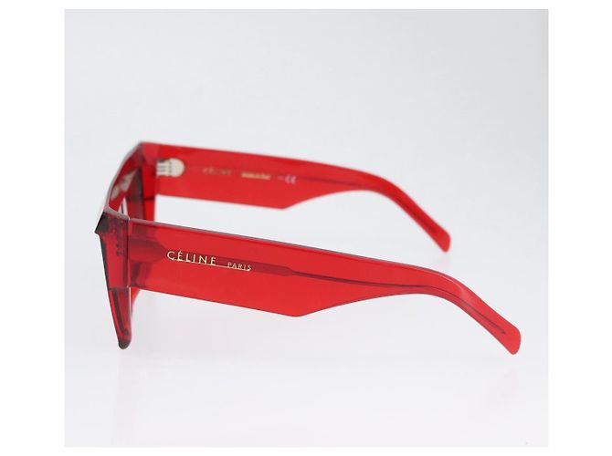Céline Gafas de sol CELINE de plástico Rojo Auth BA11298 Roja - vista 6