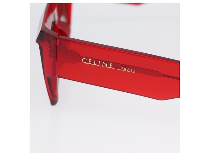 Céline Gafas de sol CELINE de plástico Rojo Auth BA11298 Roja - vista 7
