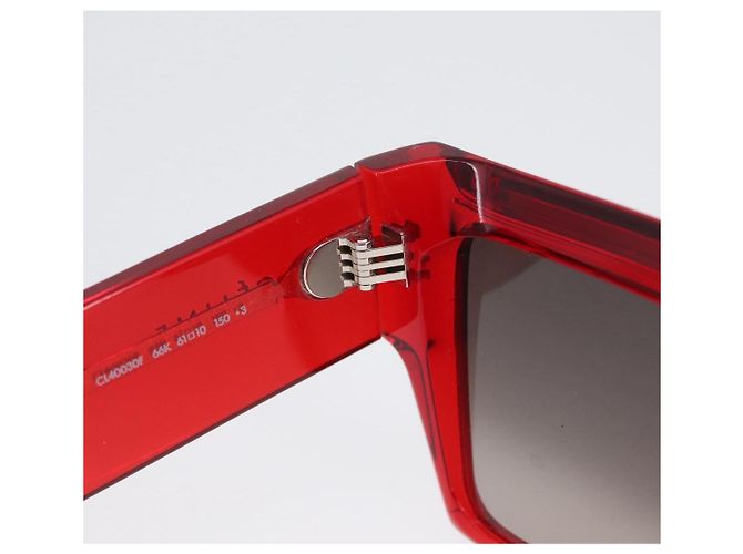 Céline Gafas de sol CELINE de plástico Rojo Auth BA11298 Roja - vista 9