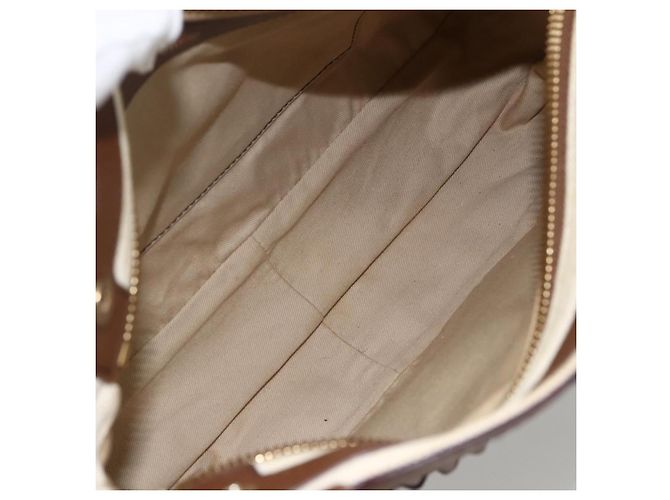 Chloé Borsa a mano in pelle Chloe Margaret 2 in 1 marrone oro Auth BA11217 D'oro - vista 19