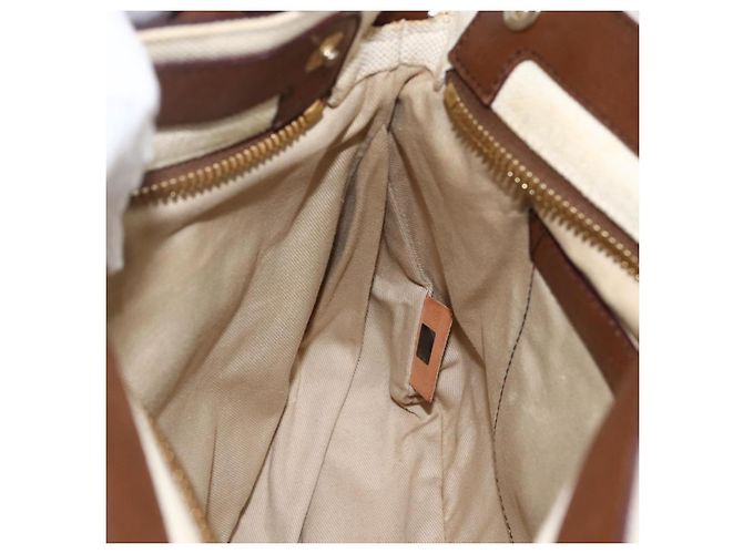 Chloé Borsa a mano in pelle Chloe Margaret 2 in 1 marrone oro Auth BA11217 D'oro - vista 21