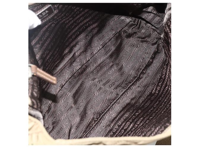 Borsa a Spalla PRADA in Nylon Marrone Argento Autentica ep13655 - vista 10