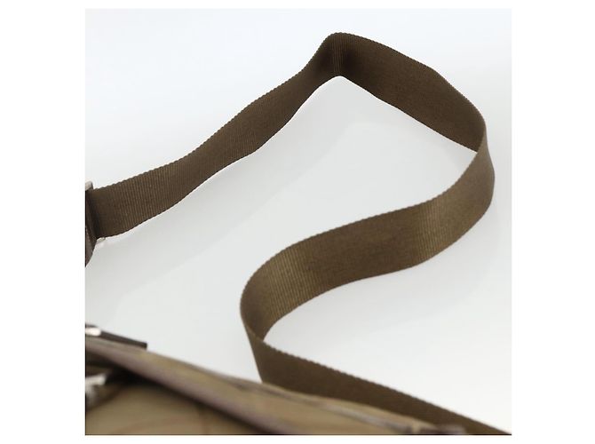 Borsa a Spalla PRADA in Nylon Marrone Argento Autentica ep13655 - vista 8