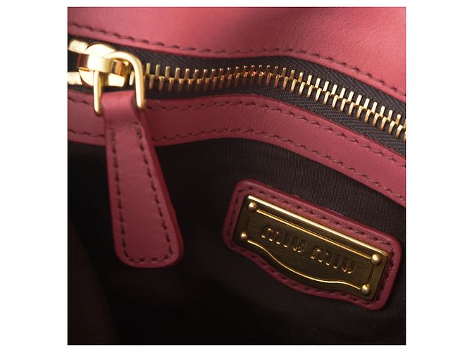 Borsa a Spalla Miu Miu Rosso Ciliegia - vista 10