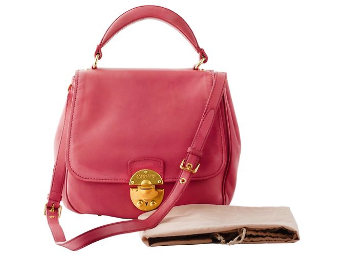 Borsa a Spalla Miu Miu Rosso Ciliegia - vista 12