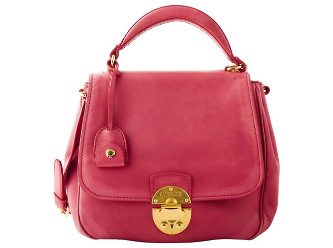 Borsa a Spalla Miu Miu Rosso Ciliegia - vista 2