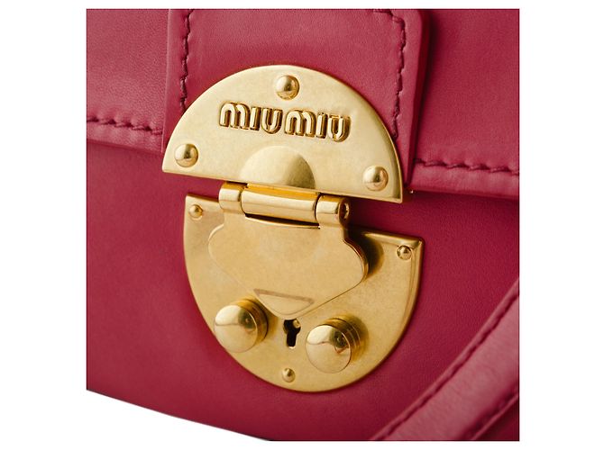 Borsa a Spalla Miu Miu Rosso Ciliegia - vista 4