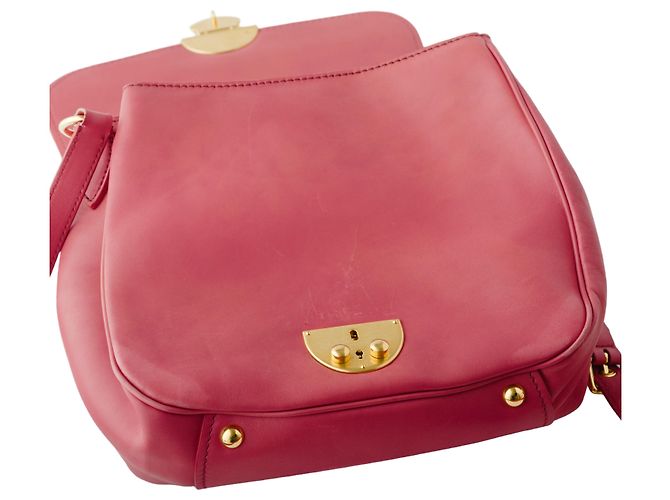 Borsa a Spalla Miu Miu Rosso Ciliegia - vista 7