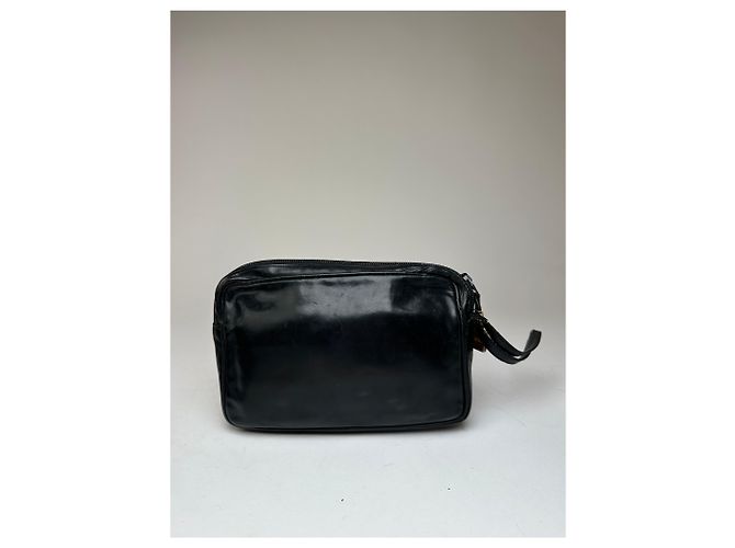 Clutch in pelle vintage Loewe Madrid nera Nero - vista 11