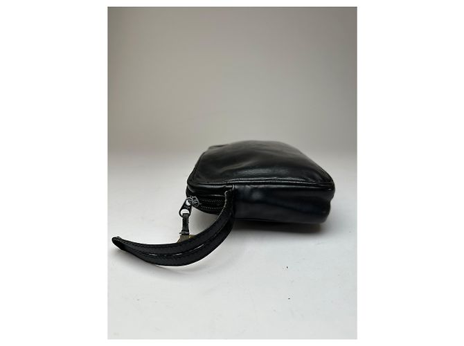 Clutch in pelle vintage Loewe Madrid nera Nero - vista 5