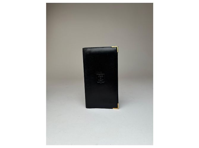 Céline Porta-cartões de couro vintage Celine Paris preto - vista 10