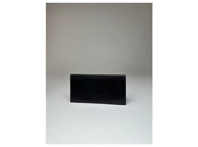 Céline Porta-cartões de couro vintage Celine Paris preto - vista 11