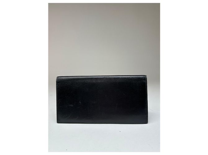 Céline Porta-cartões de couro vintage Celine Paris preto - vista 3