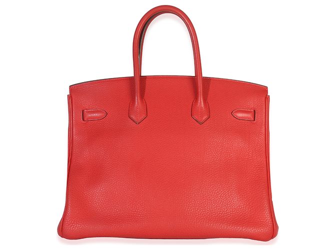 Hermès Rouge Casaque Togo Birkin 35 PHW Rosso - vista 2