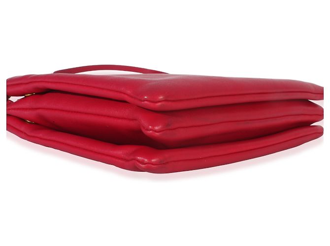 Céline Celine Fuchsia Lambskin Large Trio Crossbody Rosa - vista 7