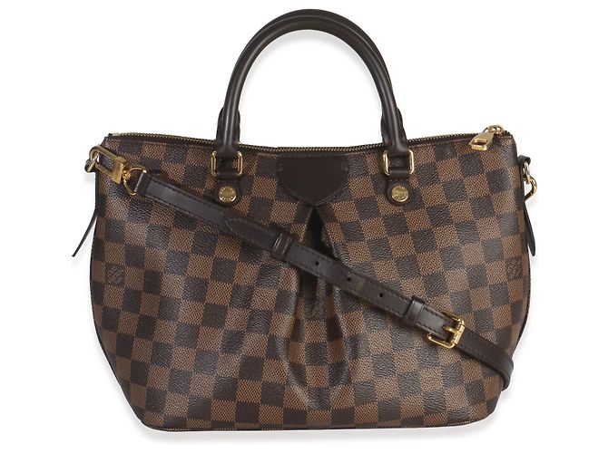 Louis Vuitton Damier Ebene Tela Siena PM Marrone - vista 2