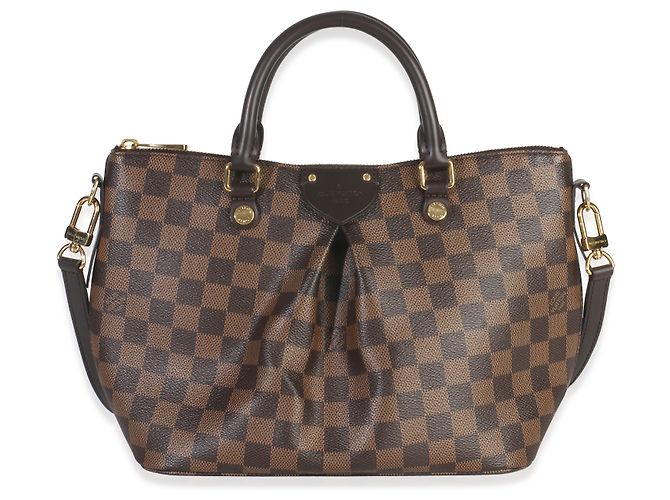 Louis Vuitton Damier Ebene Tela Siena PM Marrone - vista 8