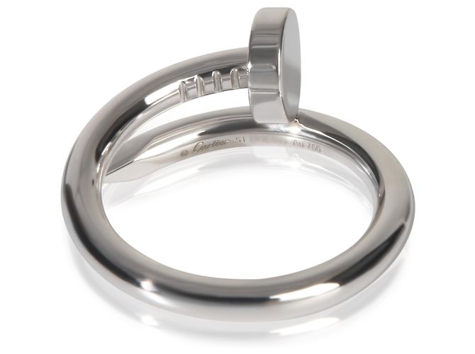 Anello Juste Un Clou in Oro Bianco Cartier - vista 4