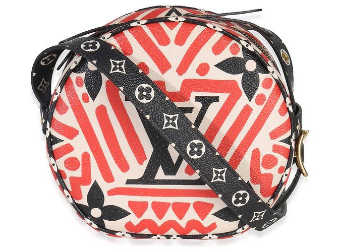 Borsa Boite Chapeau Souple PM Louis Vuitton Cream Red Giant LV Crafty Rosso Multicolore - vista 2