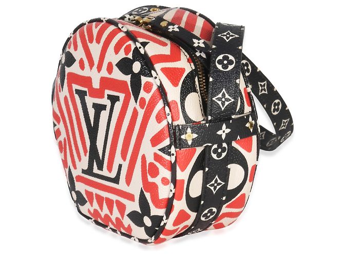 Borsa Boite Chapeau Souple PM Louis Vuitton Cream Red Giant LV Crafty Rosso Multicolore - vista 3