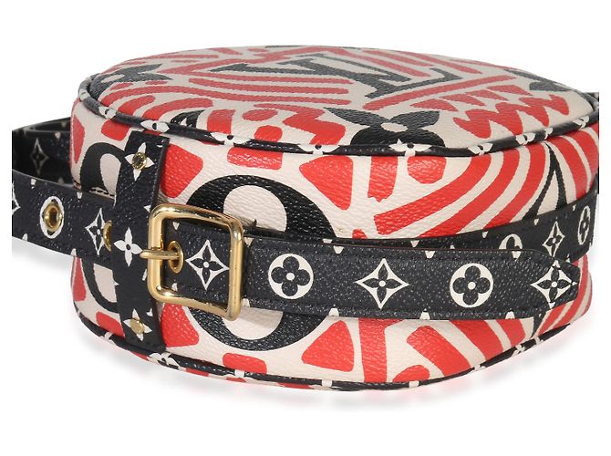 Borsa Boite Chapeau Souple PM Louis Vuitton Cream Red Giant LV Crafty Rosso Multicolore - vista 5