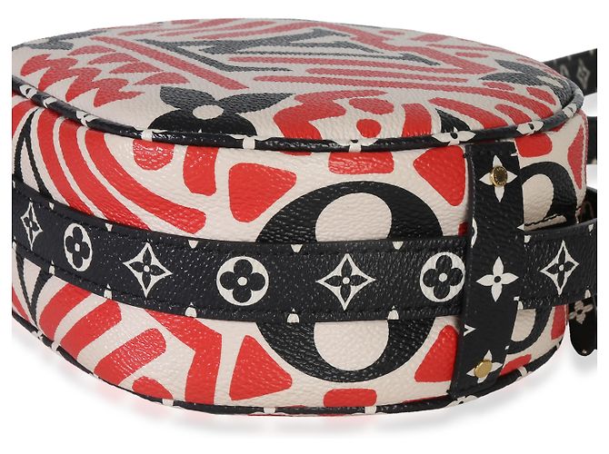 Borsa Boite Chapeau Souple PM Louis Vuitton Cream Red Giant LV Crafty Rosso Multicolore - vista 7